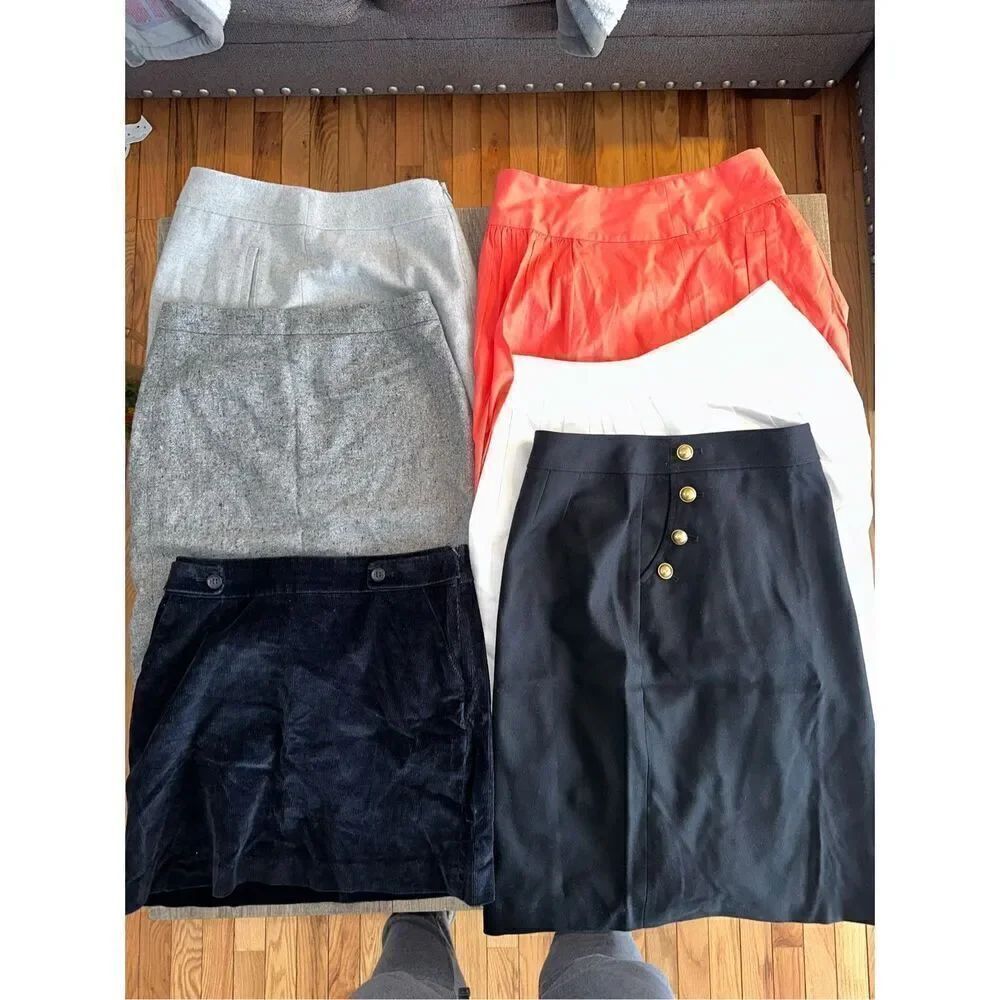Bundle of 6 Women's Pencil Skirts Size 2 Loft, Banana Republic, J. Crew